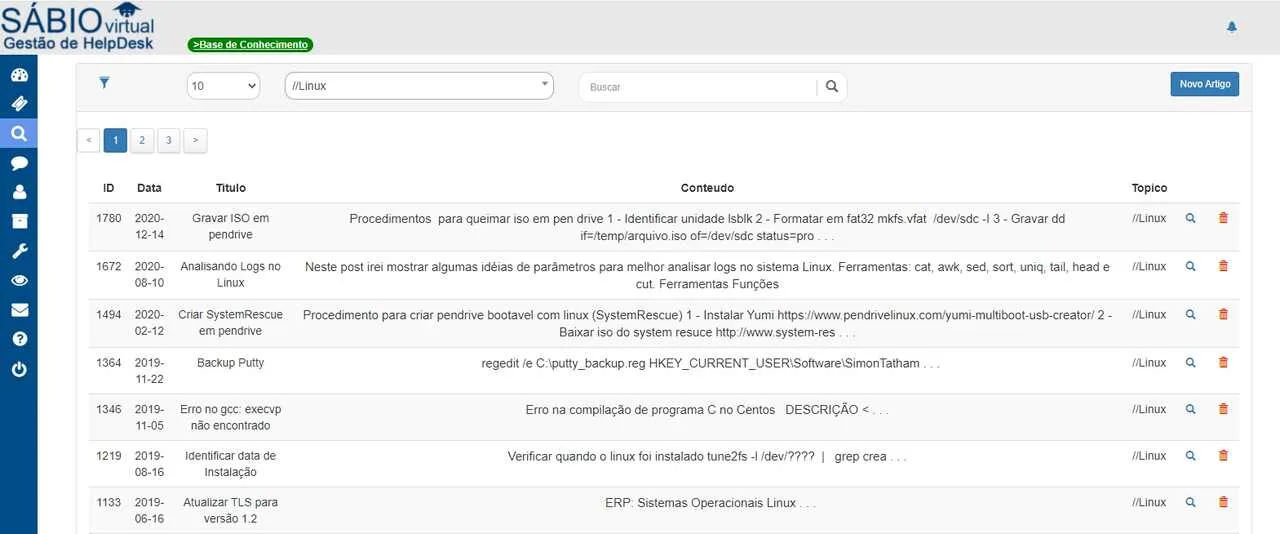 Base de Conhecimento